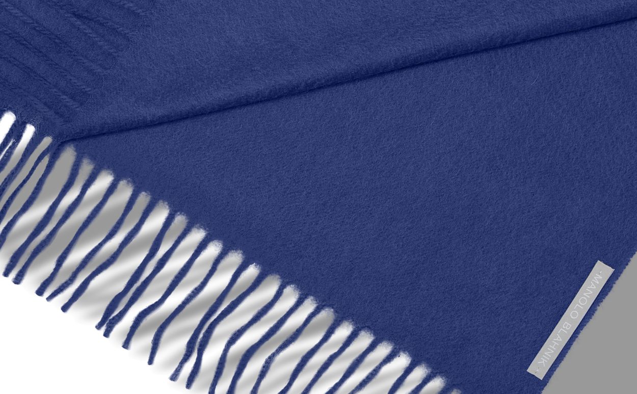 Blue Cashmere Scarf