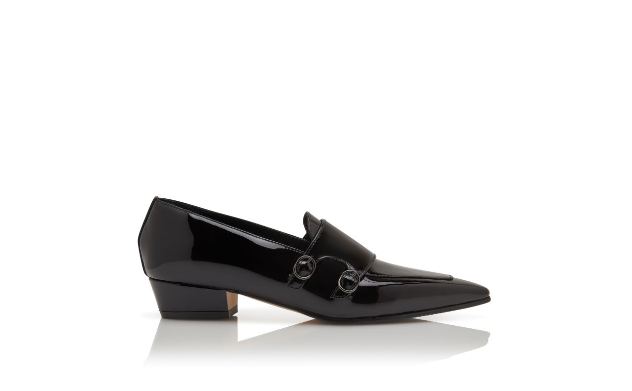 Black Patent Leather Loafers