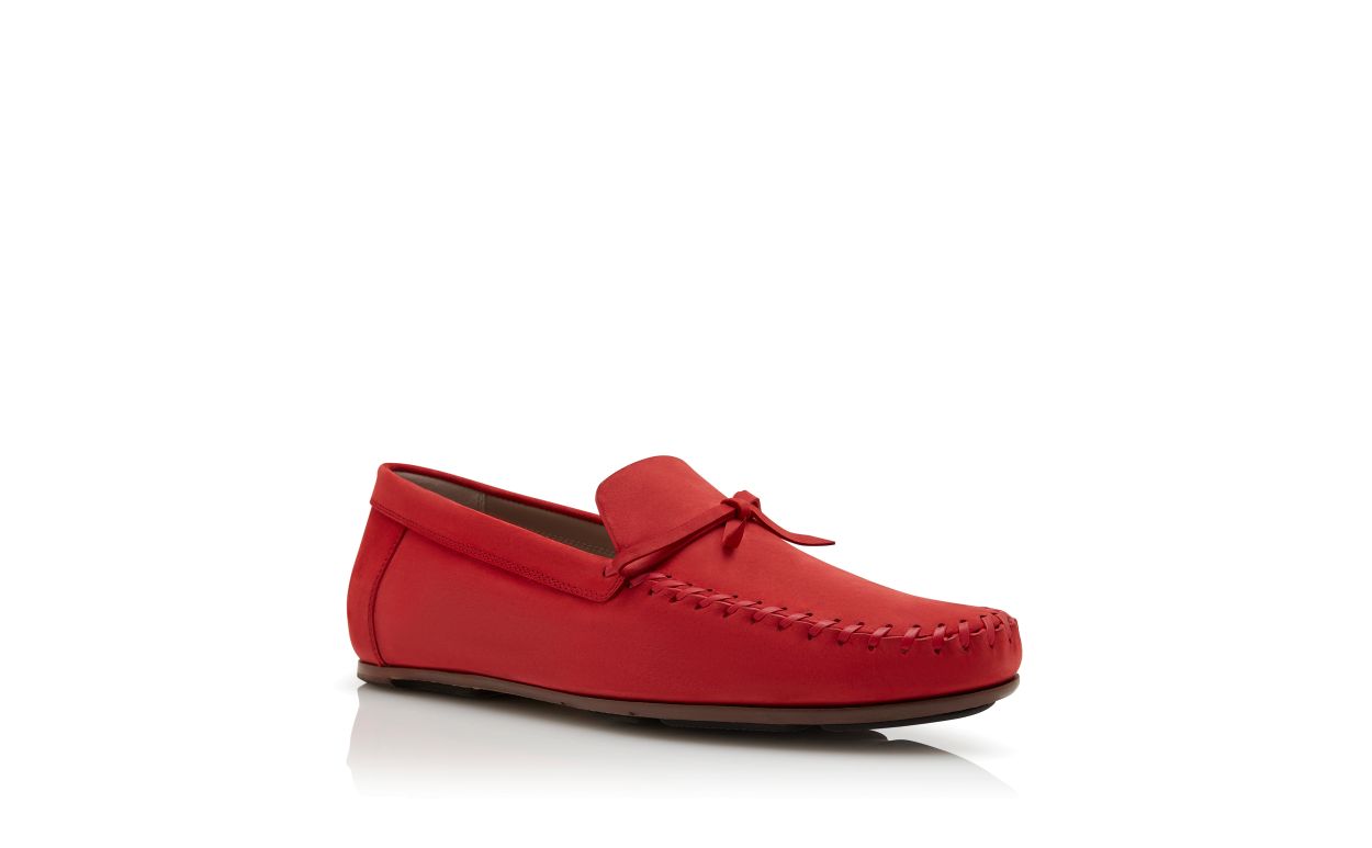 Red Calf Leather Slippers