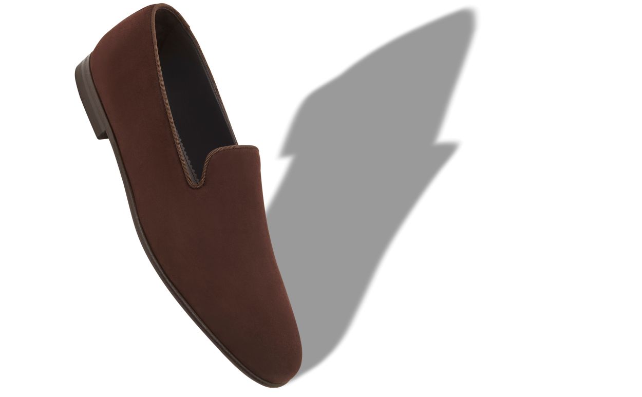 Dark Brown Suede Loafers