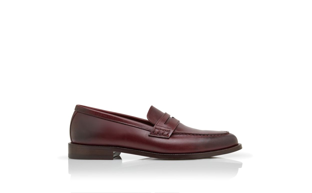 Brown Calf Leather Penny Loafers