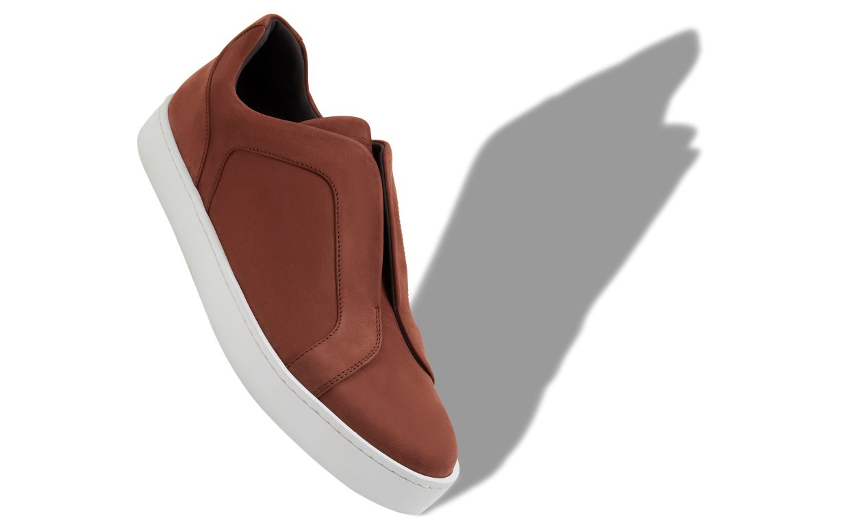 Brown Calf Leather Sneakers
