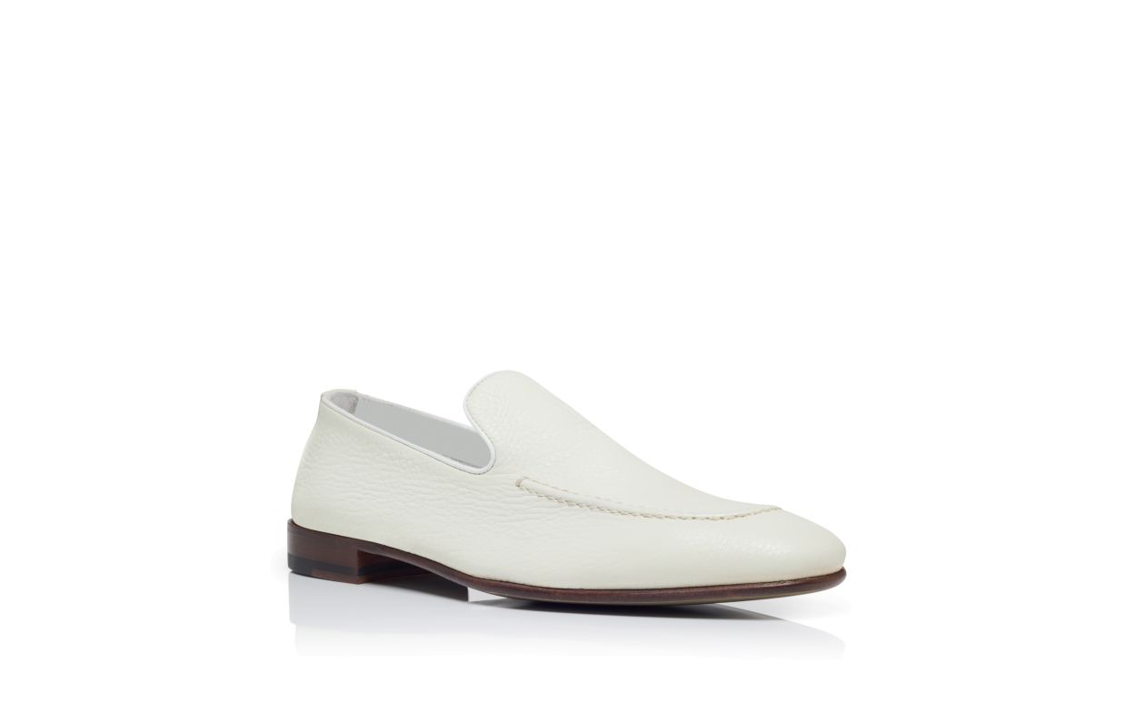 White Calf Leather Loafers
