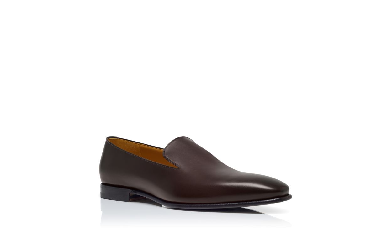 Dark Brown Calf Leather Loafers