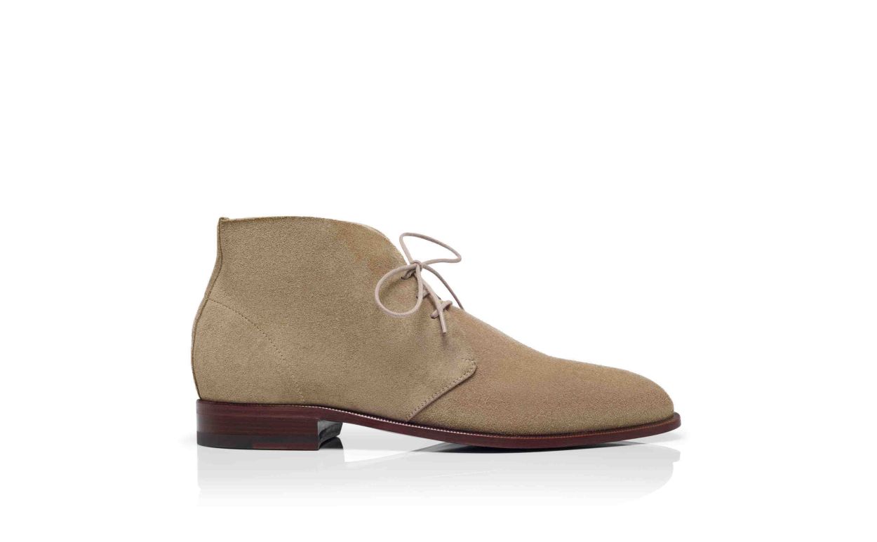 Beige Suede Desert Boots