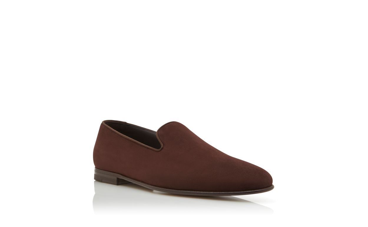 Dark Brown Suede Loafers