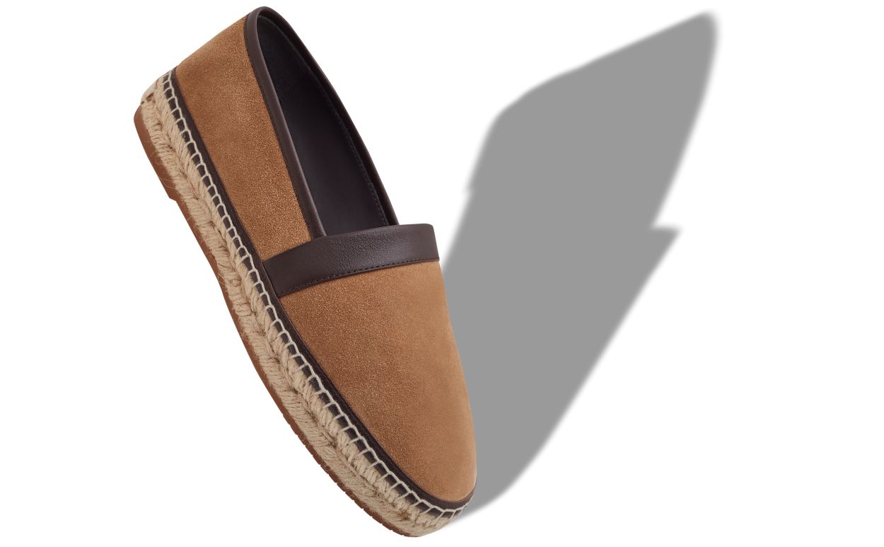 Brown Calf Suede Espadrilles
