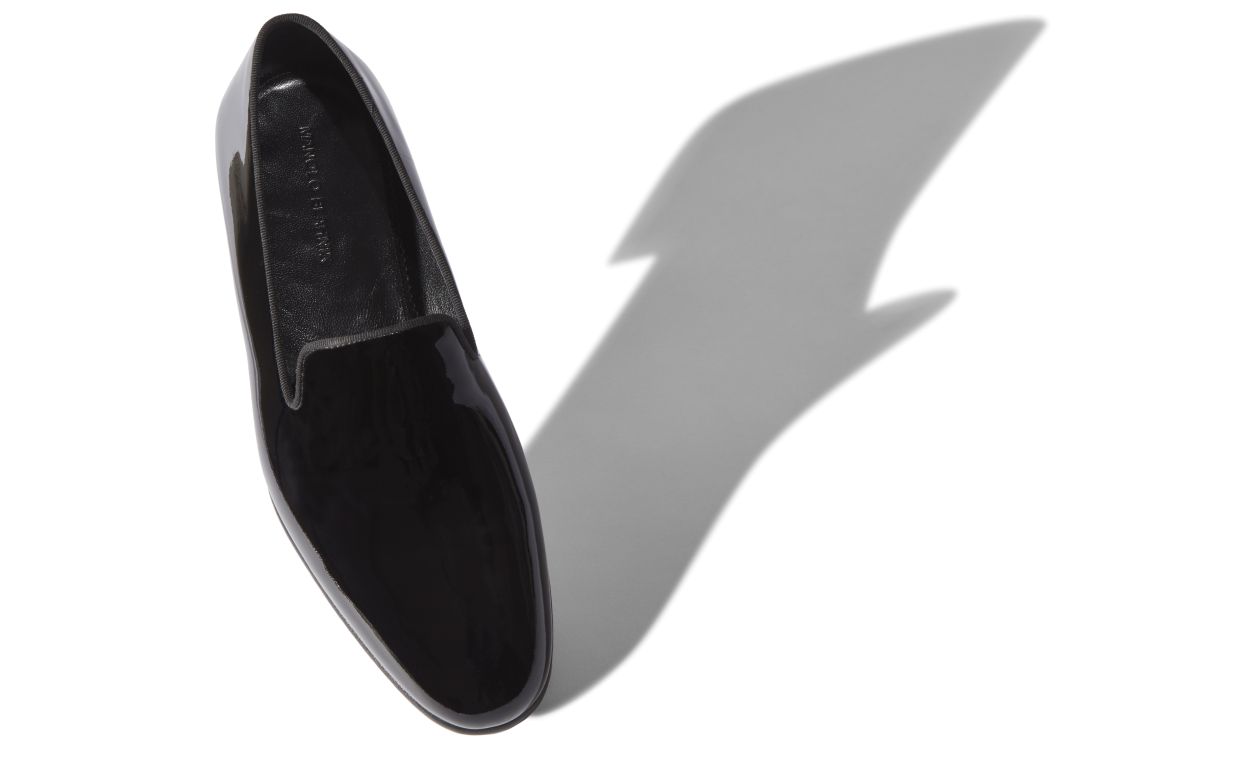 Black Patent Leather Loafers