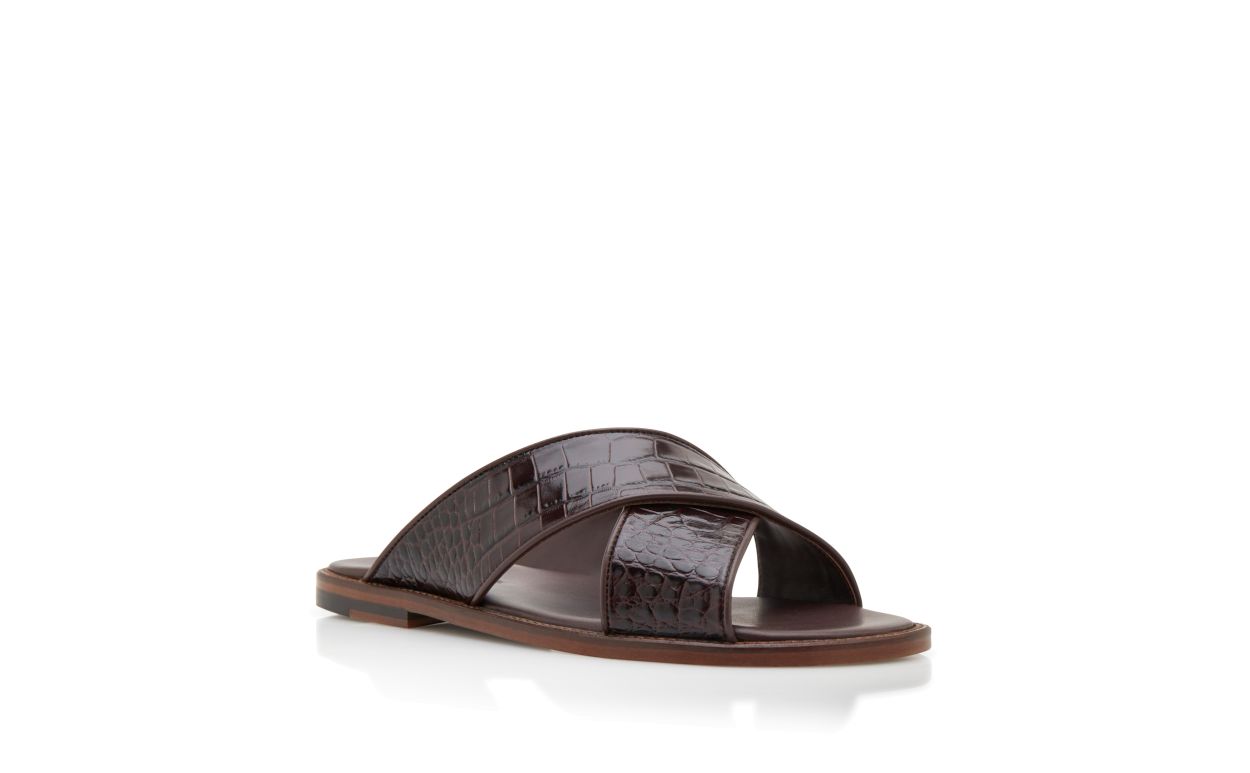 Dark Brown Calf Leather Sandals