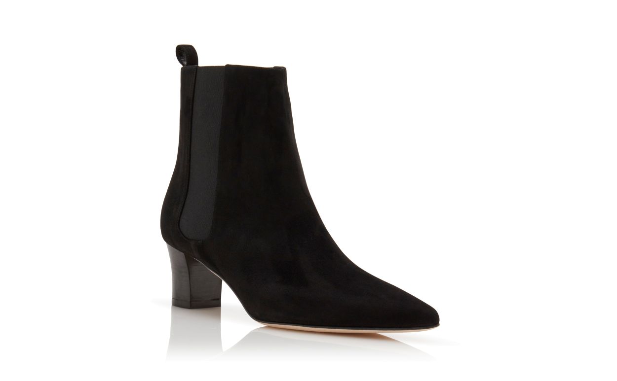 Black Suede Ankle Boots