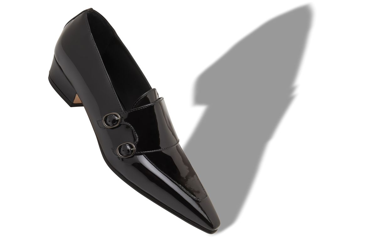 Black Patent Leather Loafers