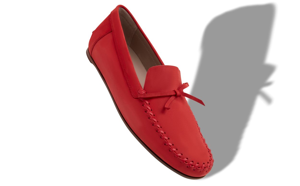 Red Calf Leather Slippers