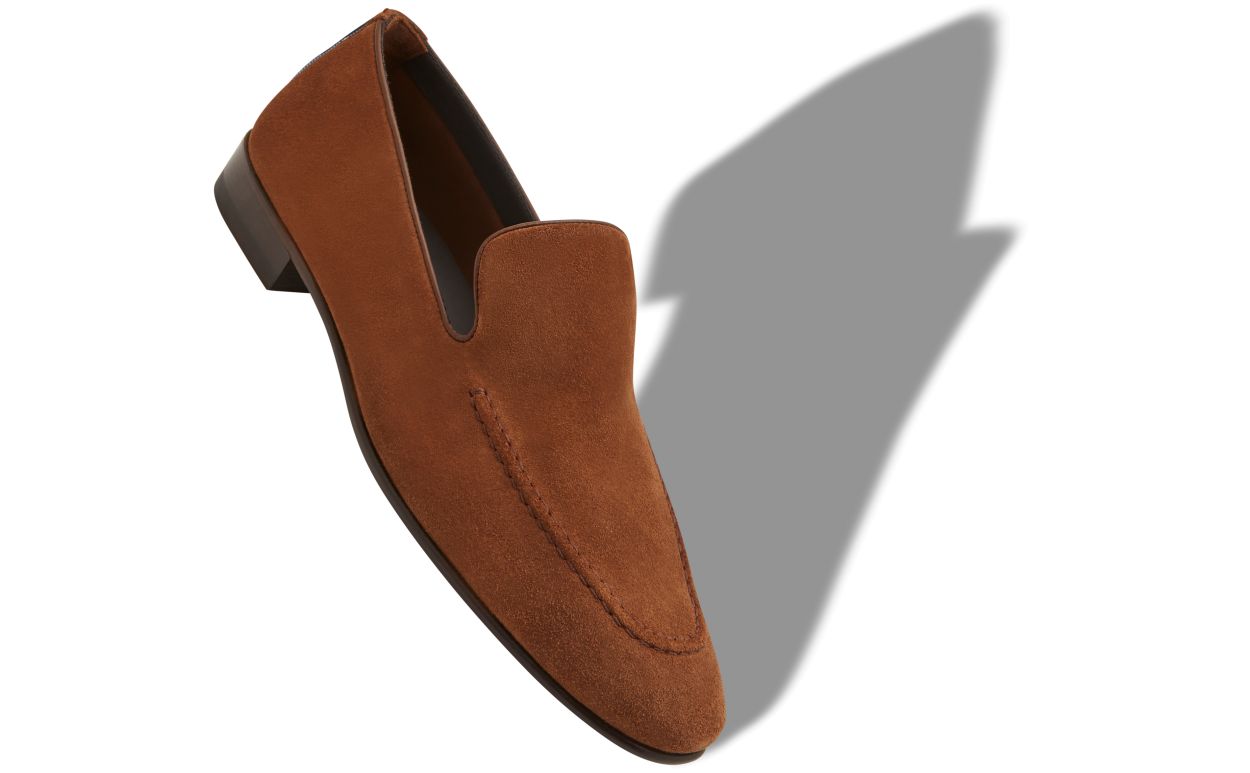 Brown Suede Loafers