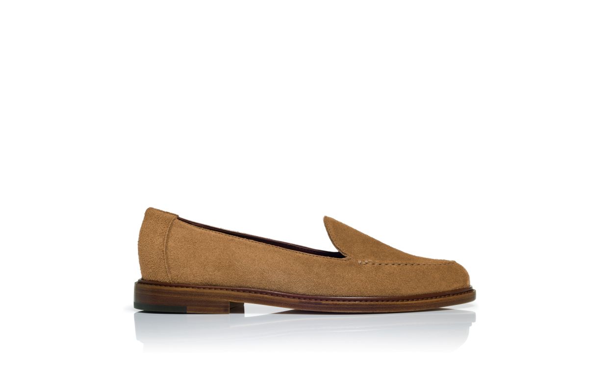 Brown Calf Suede Loafers
