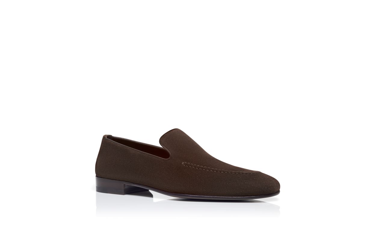 Dark Brown Suede Loafers