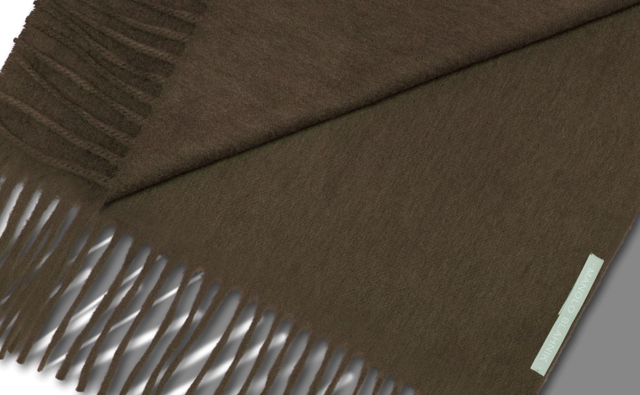 Brown Cashmere Scarf