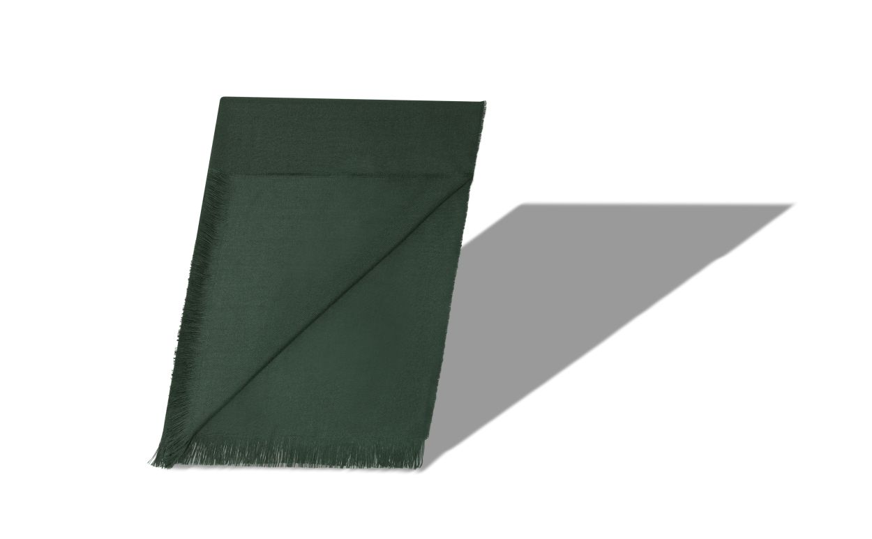 Dark Green Fine Cashmere Scarf