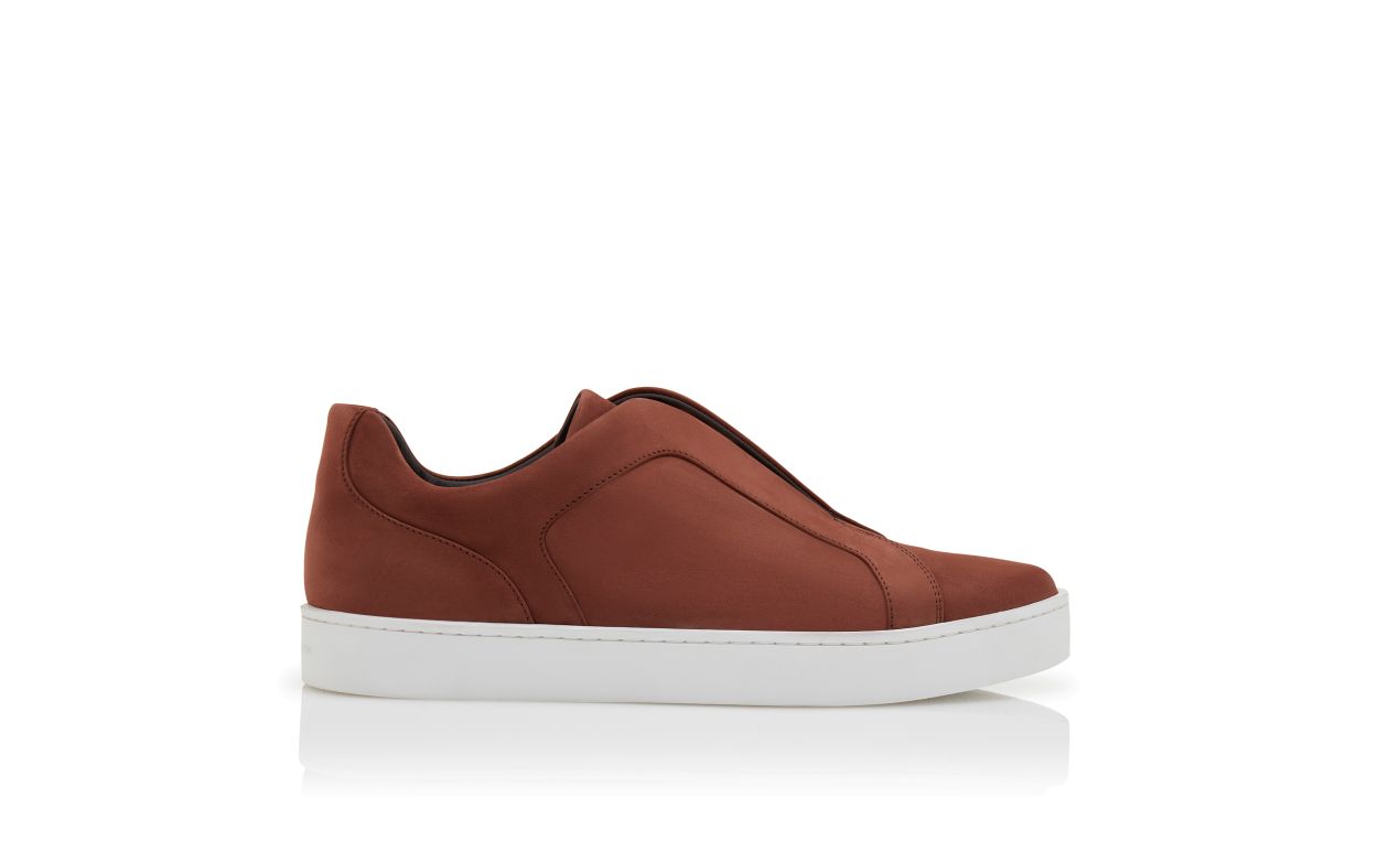 Brown Calf Leather Sneakers